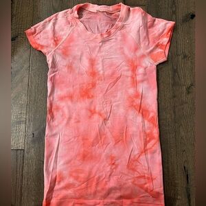 lululemon pink tie dye swiftly size 4